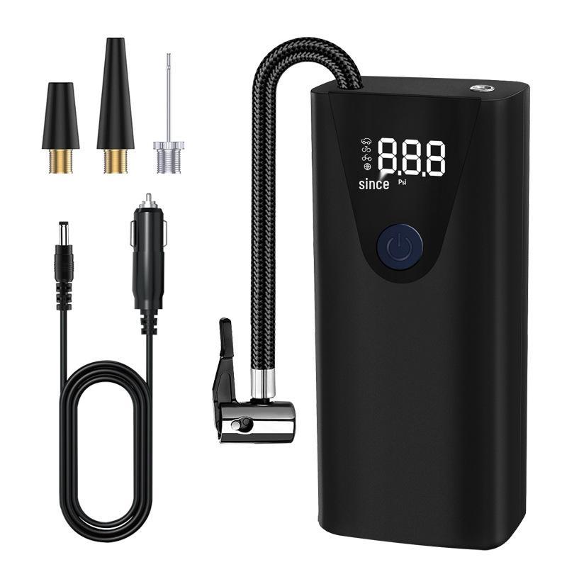 Portable High-Power Digital Car Air Pump with Wired Display