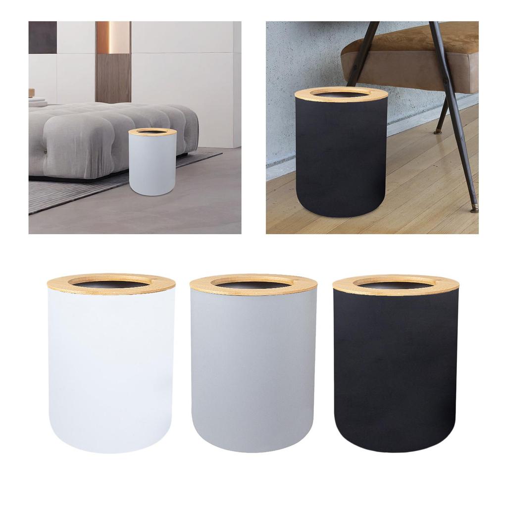 Small Wastebasket Smooth Easy Clean Durable Small Size Bathroom Accessories Trash Bin for Dorm Room Bathroom Office Desk Bedroom