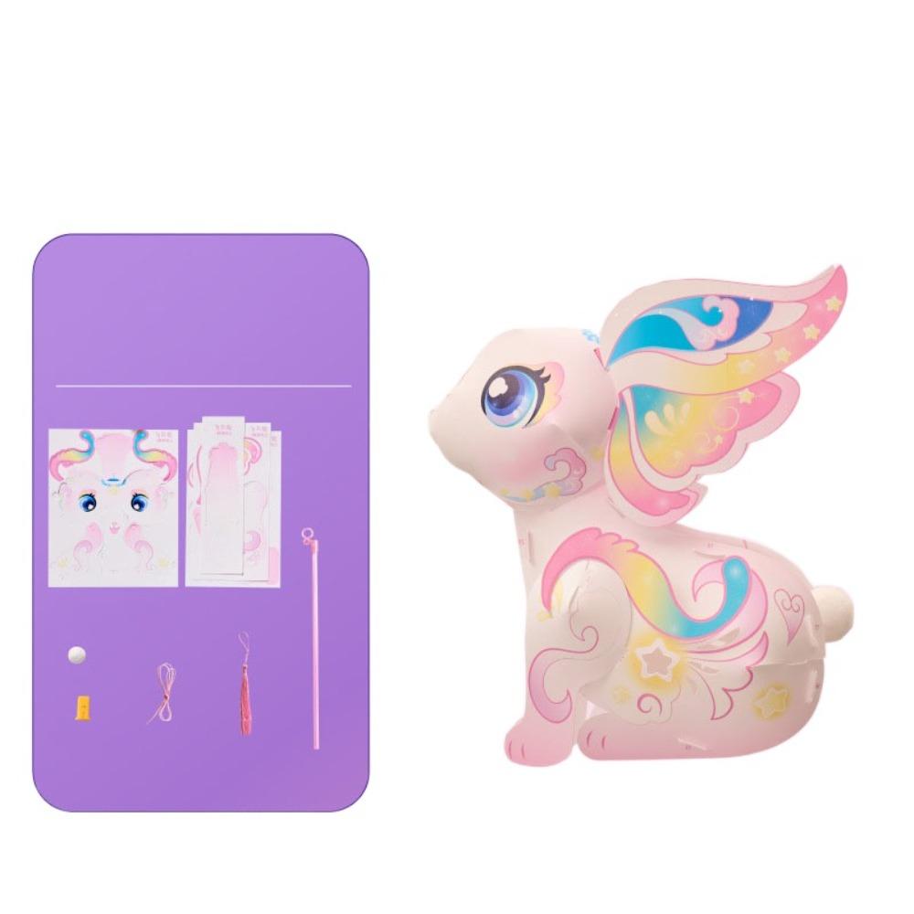Handmade Rabbit Lantern Flying Rabbit Traditional Craft Lantern  Mid-Autumn Festival