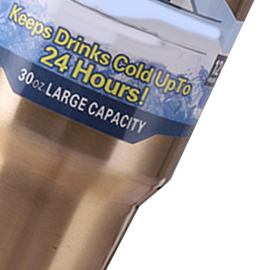 Insulated Tumbler 30oz Drink Cup Stainless Steel with Lid for Sports Camping Picnic Gold