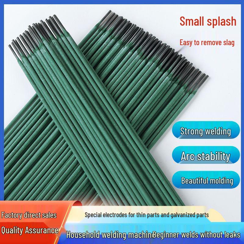 Green Welding Rod for Thin Materials: Galvanized Pipe, Iron Sheet, Color Steel, Angle Iron, Carbon Steel