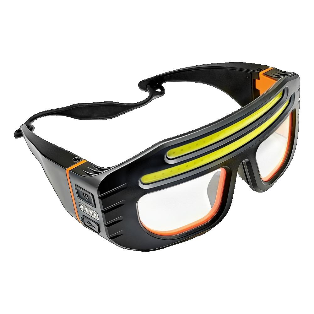 

2 in 1 Glasses Goggle Light USB Type-C Rechargeable Touch Control Headlamp Compact Repair Work Light for Outdoor Hiking Emergency Use Glasses lamp 2-1PC