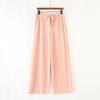 Paris High Waist Ice Silk Drape Pants - Summer Loose Straight Leg