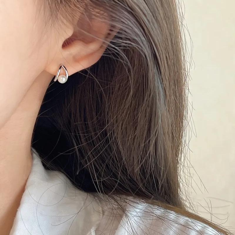 Elegant Small Pearl Water Drop Stud Earrings - Versatile, Delicate, and Stylish
