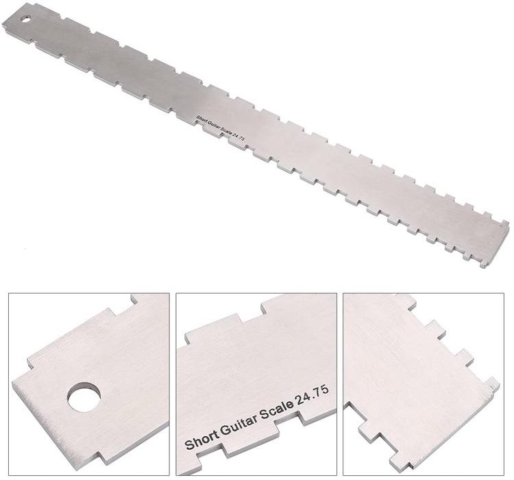 Electric Guitar Leveling & Measuring Tool - Neck & String Spacing Ruler for Acoustic & Electric Guitars