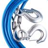 1Pcs 3-7 Tons Steel Wire Tow Ropd Traction Roping Trailer Pulls Rope With Hooks Car Tow Rope Auto Emergency Tools