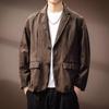 Herren Blazer im amerikanischen Retro-Stil mit Kerb-Revers