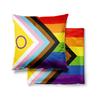 Gaslight Gatekeep Girlboss Intersex Inclusive Pride Flag Throw Pillow Covers Cushion Cases Pillowcases for Sofa Cm X Cm