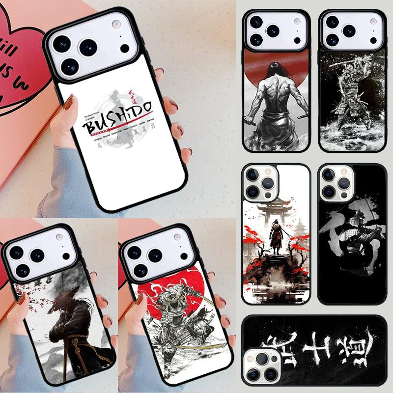 Japanisches Bushido Samurai Handyhülle Für iPhone 17 Air 14 15 13 12 Max Hülle Für Apple 14 15 16 16e 11 Pro Max Plus