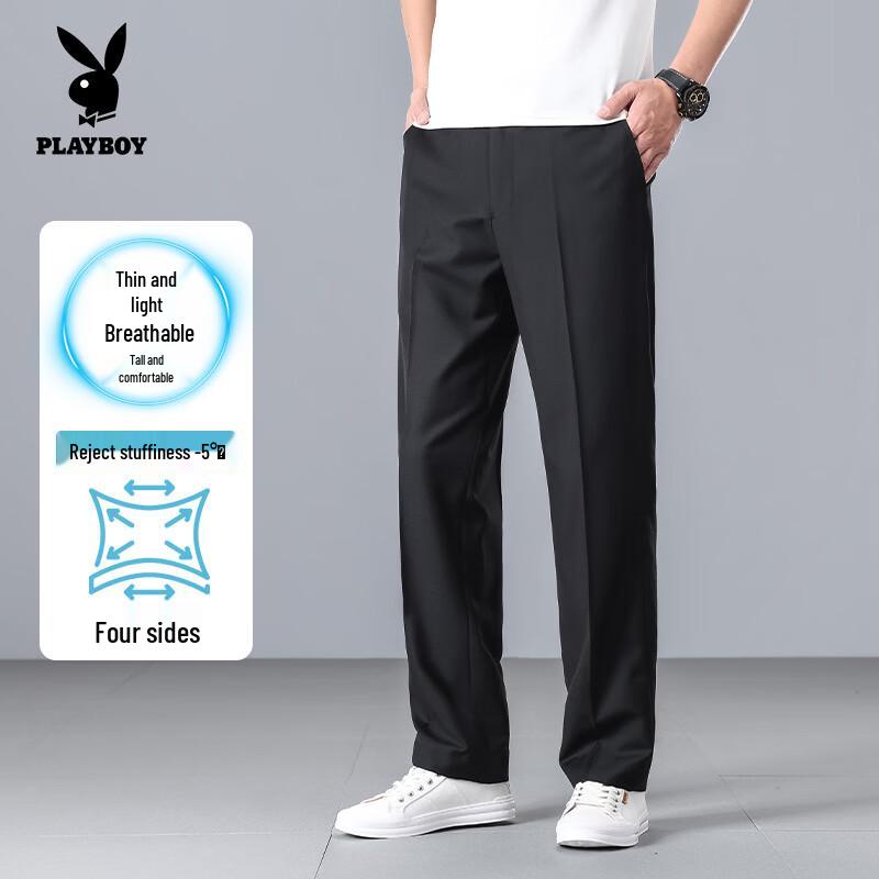 Мужские брюки PLAYBOY в стиле business casual, прямые, эластичные 30