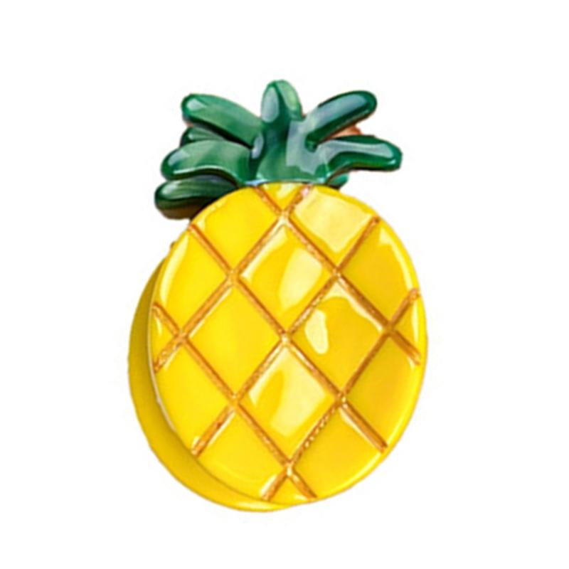 Internet Celebrity Taking Photo Side Bangs Hair Claw with Mini Fruit Shape Hair Catch for Woman Teens Braids Side Bangs