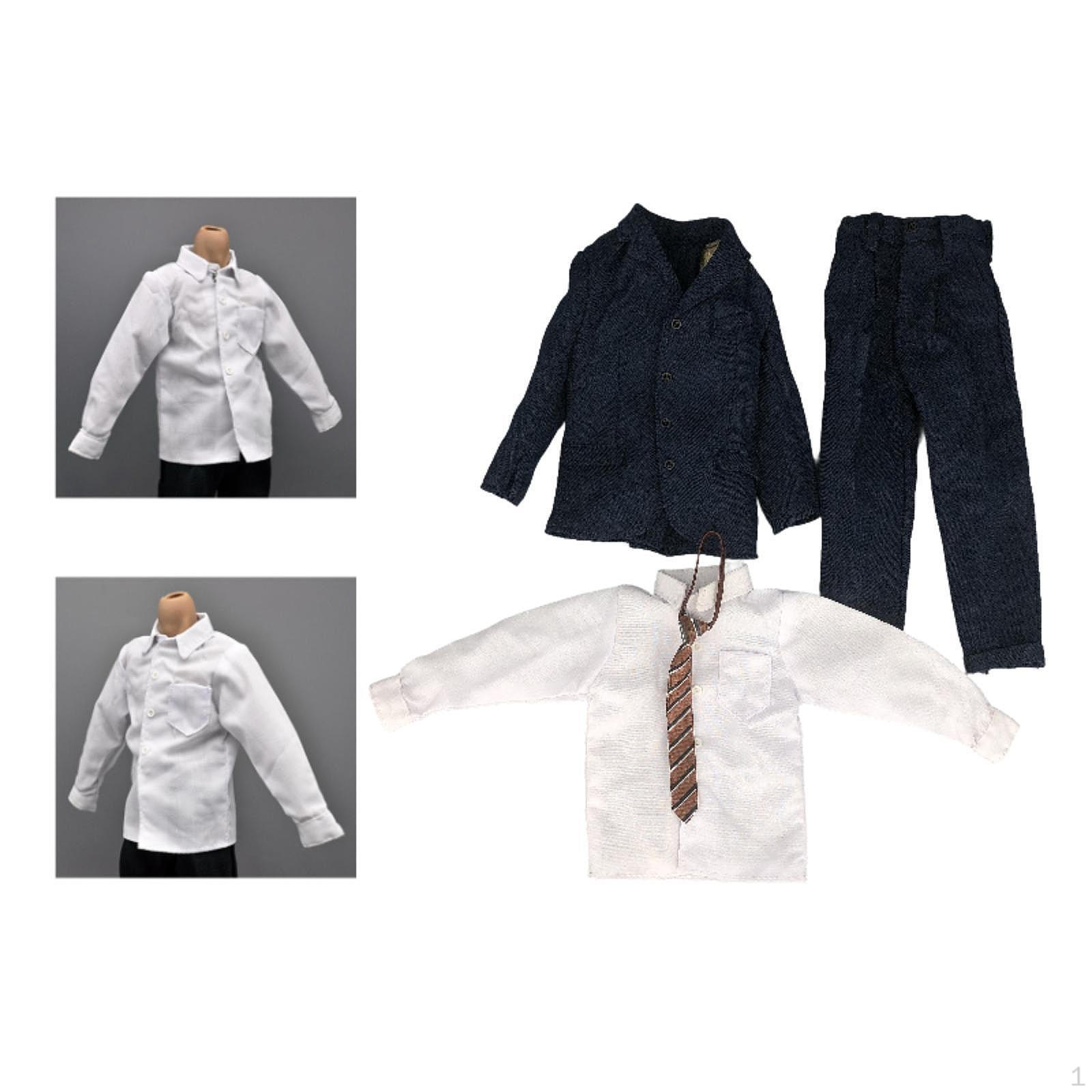 

1/6 Мужская фигурка Одежда Костюм Фигурки Полный костюм для 12 дюймов Brown tie