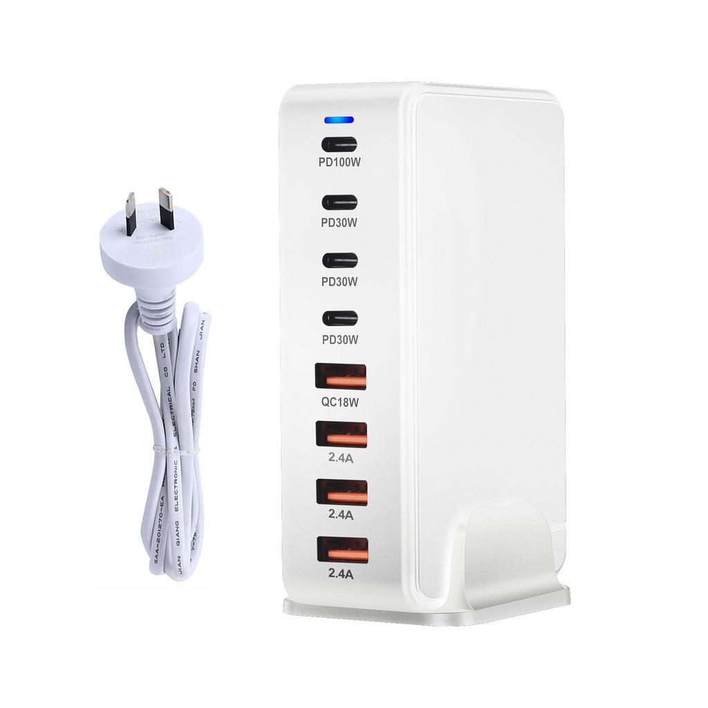 240W PD Multi-Port Desktop Charger for Mobile Phones—268W GaN Fast Charging Station