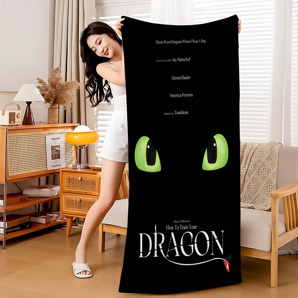 Adventure Film How To T-Trains Your D-Dragon Microfiber Beach Towel Absorbent Quick Yoga Swimming Resort Mountain Climbing Towel