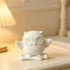 3D Printed Owl Figurine Cute Owl on Tree Branch Statue Mini Forest Animal Ornament for Home Office Table Desk Mantle TV Stand Bookshelf Decor