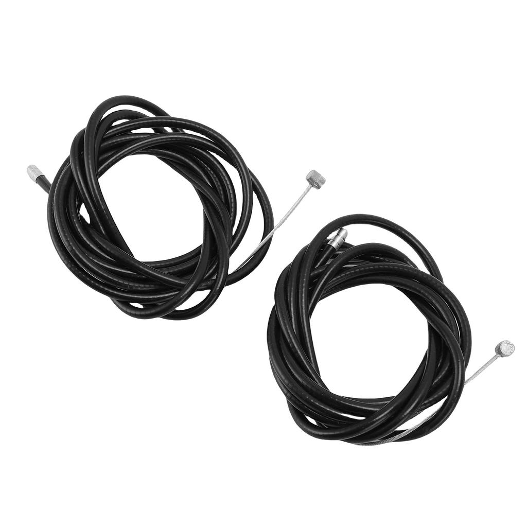 2pcs Brake Cable Replacement for M365 Pro4 Electric Scooter Black 6.4ft Rubber Steel Scooter Brake Line