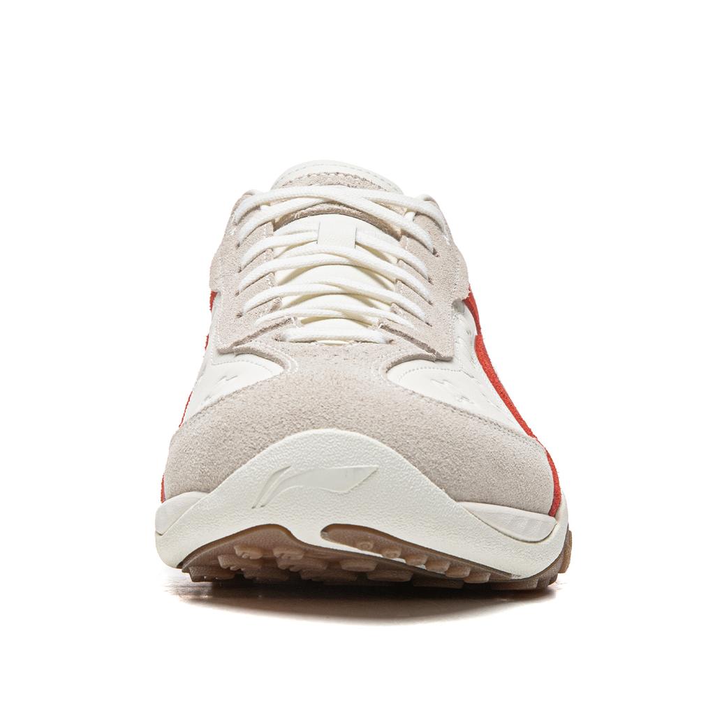 Disney X Li Ning Xingliu Abrasion Resistant, Lightweight, Balanced Low Top Casual Shoes Unisex White Red AGLV096-9