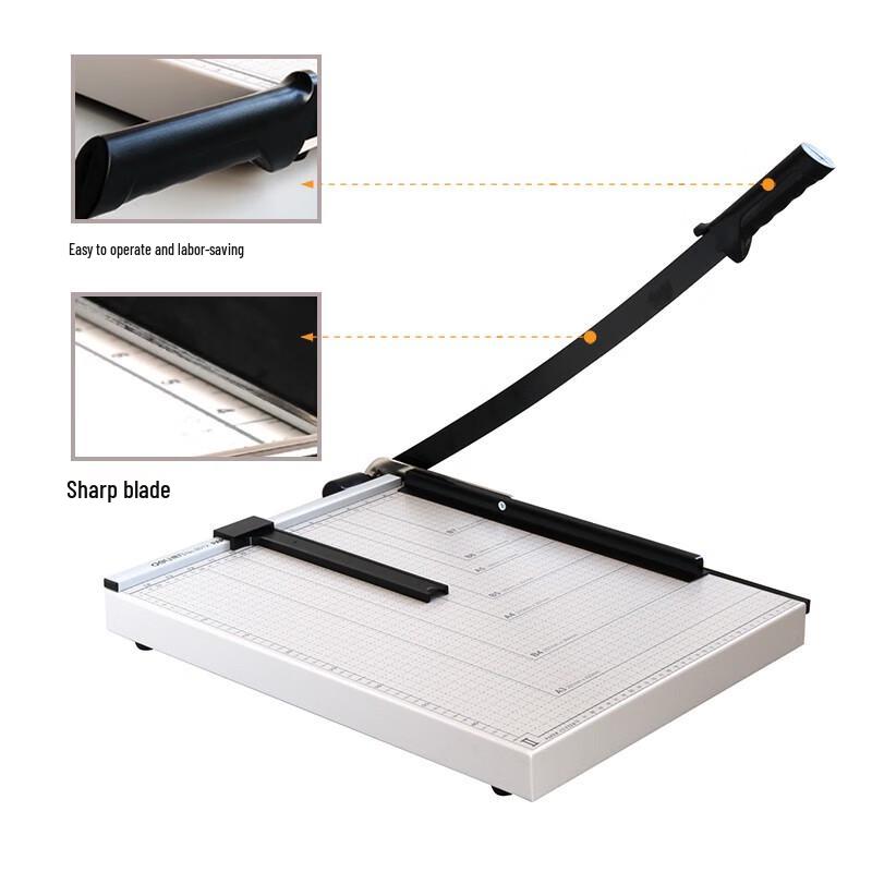 Deli 8012 Steel Paper Cutter CN plug (adapter included)