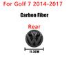 1Pcs VW 3D Car Cover Front Grille Badge Rear Trunk Emblem Decals Accessories For Volkswagen Golf 7 7.5 MK7 MK7.5 GTI R Rline GTD
