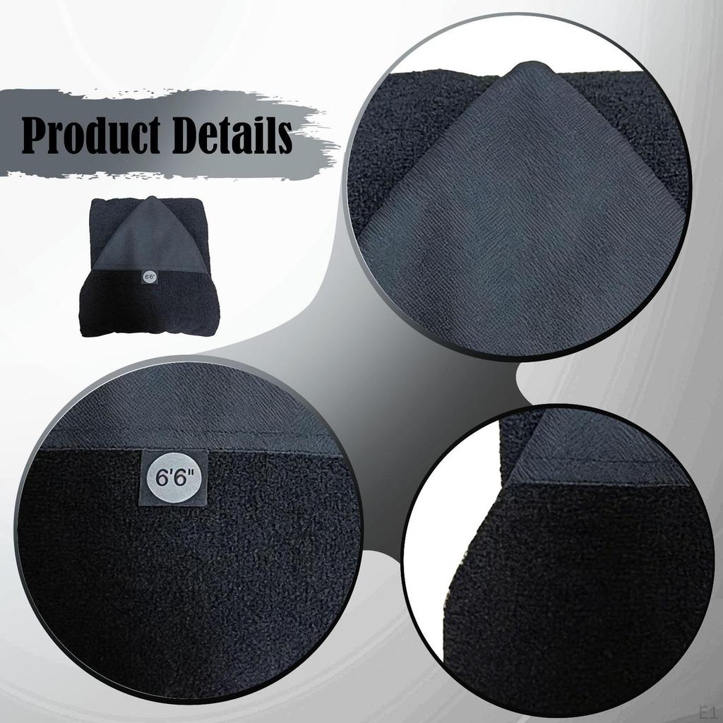Surfboard Sock Cover 6.6' Soft Carrying Bag Black Pouch Lightweight Sleeve