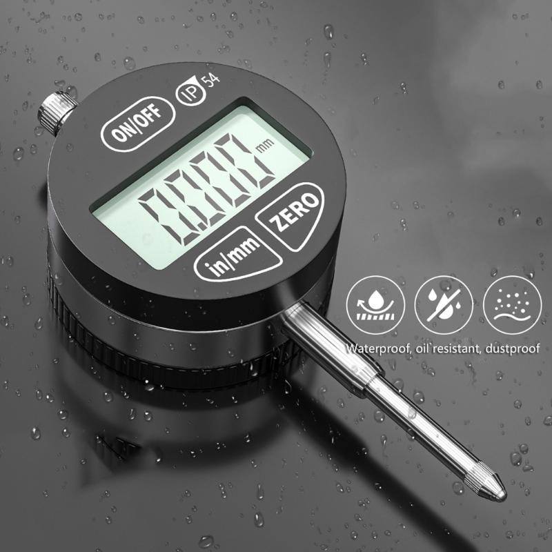 Waterproof Oil Resistant Digital Dialling Indicators Large LCD Screen 0.001mm Accuracy Thickness Depth Height Measurement Tool