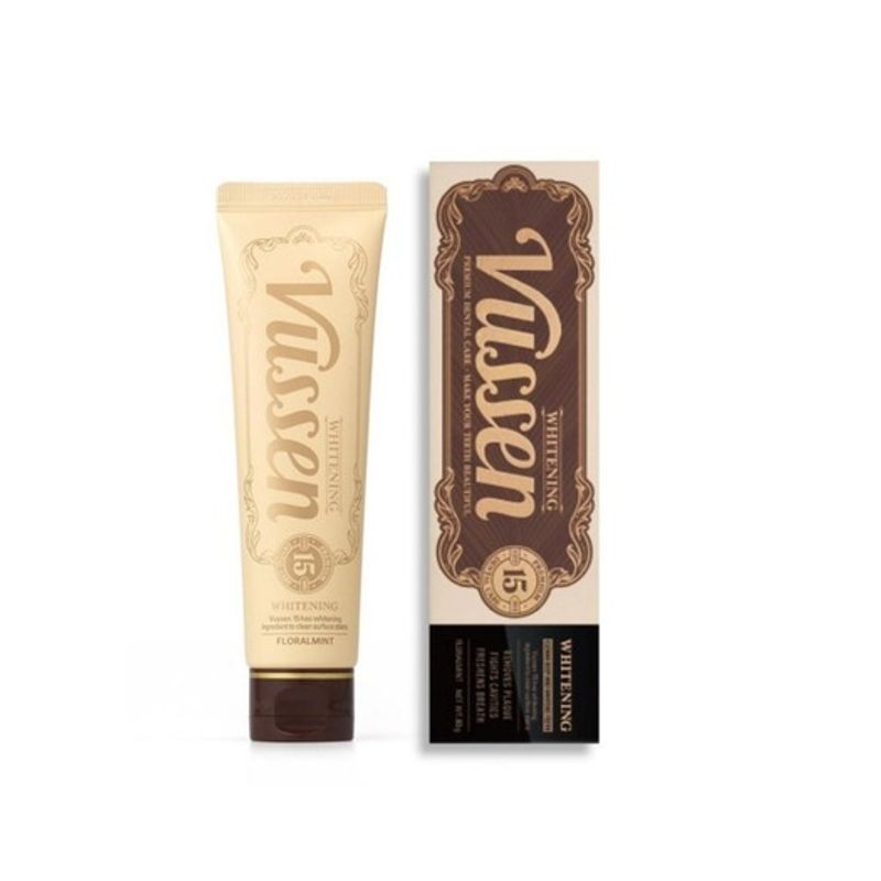 VUSSEN 15 Teeth Whitening Agent 100g Floral Mint Flavor