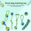 Nibble Pet Dog Toy Puppy Tooth Cleaning Rope Knot Dog Training Toys Resistant Dog Rope Toys Grinding Teeth Pet Cotton Rope