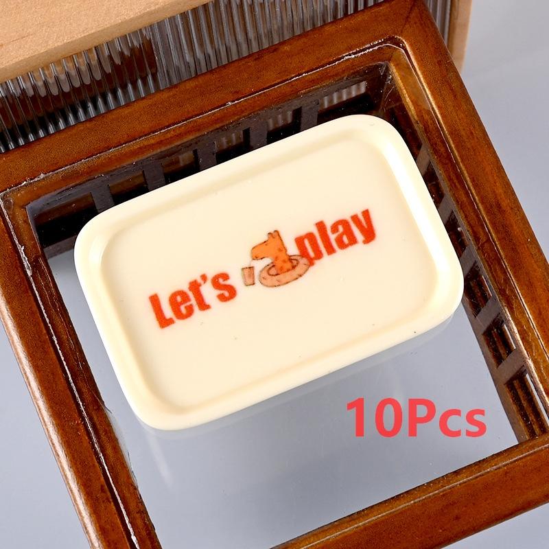 1/12 10Pcs Dollhouse Cartoon Mini Tray Dishes Set Dollhouse Simulation Kitchen Decoration Toy Kid Pretend Play Toys