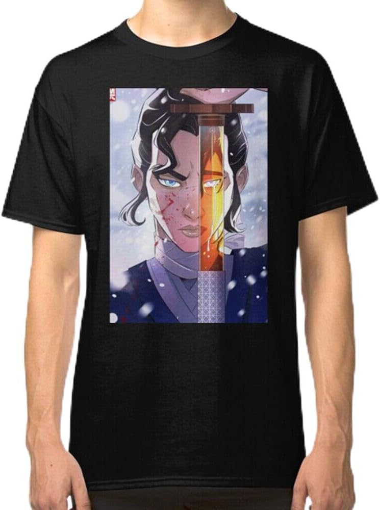Blue Eye Samurai Unisex Men T Shirt Men & Women, Mizu Men T Shirt, Anime Men T Shirt, Onryo XL чёрный