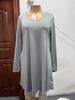 2026 Trendy European & American Style Long Sleeve Pocket Dress with Hot Stamping