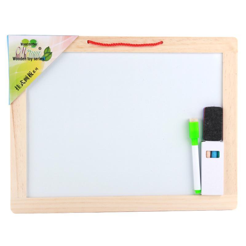 Kids' Double-Sided Magnetic Liftable Wooden Easel - Colorful Art & Drawing Toy