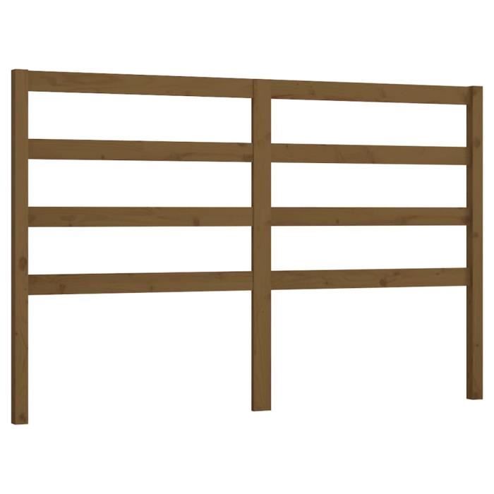 VidaXL Headboard Honey Brown 146x4x100 Cm Solid Pine Wood 817643