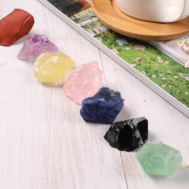 Seven-Color Crystal Diffuser Stone Bonsai Decoration