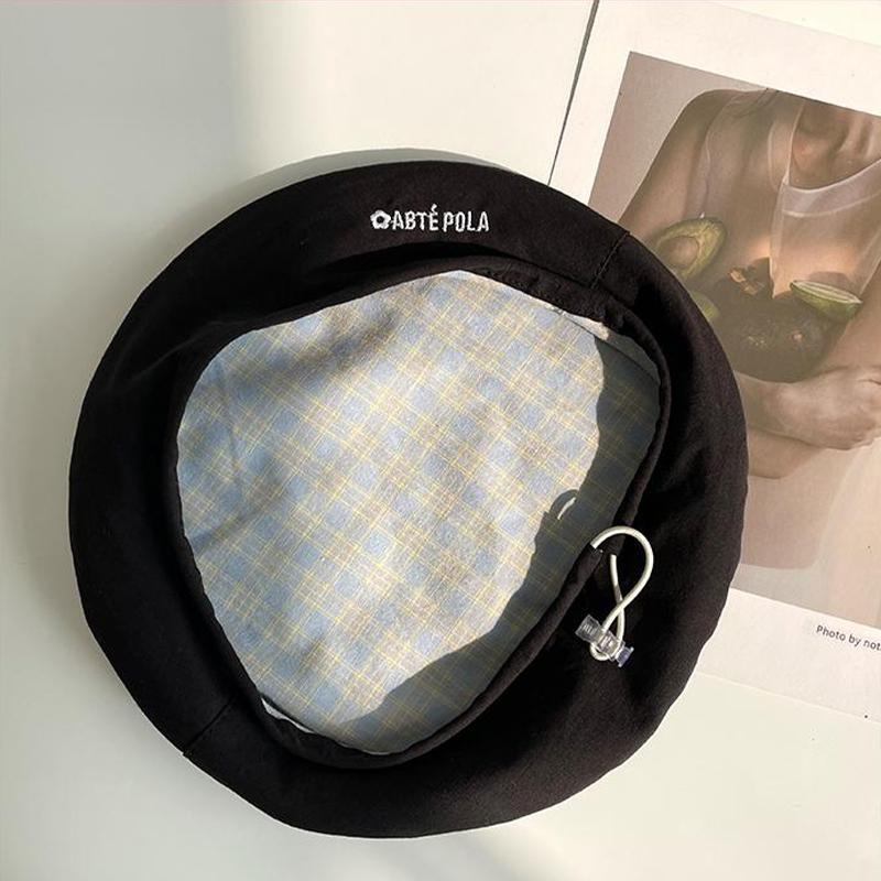 Beret Double Sided Japanese Spring Ladies Versatile Sweet And Cute Painter Hat