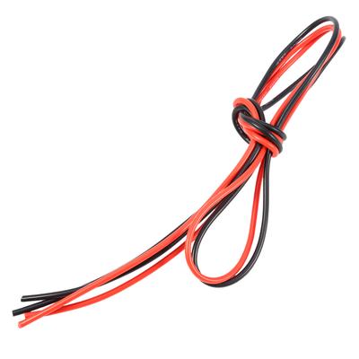 16AWG 2m Flexibles Silikonkabel Verzinnter Kupferlitzenleiter (1 Meter Rot 1 Meter Schwarz )