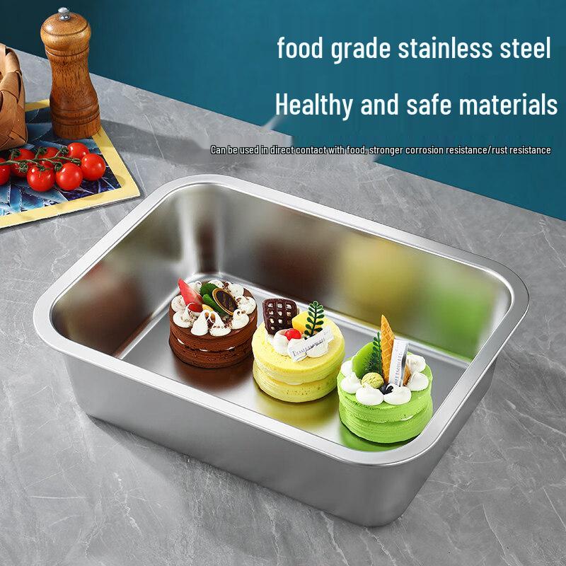 Yunduo Extra-Thick Stainless Steel Rectangular Buffet Tray