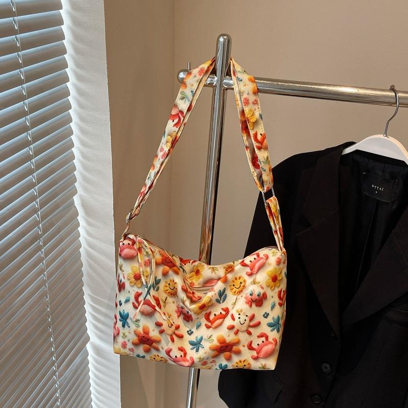 

Ленивая мультяшная большая сумка женская новая повседневная универсальная на плечо через плечо сумка-мессенджер сумка-тоут для поездок на работу