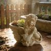 Retro Outdoor Garden Angel Flowerpot Courtyard Balcony Decoration Craft Flowerpot Statue Creative Accessory Gift for Friends