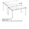 2Pcs Acrylic Cabinet Organizer Spice Racks Strong Load-bearing Transparent Kitchen Desk Countertop Organizer Stackable Shelves