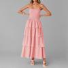 Spring New, Fashionable and Casual Solid Color Tube  Cake Dress