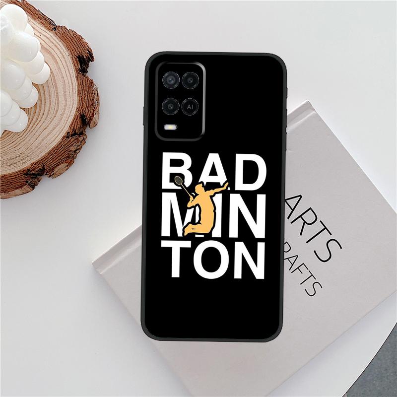 Badminton Ball Case For Oppo A15 A80 A60 A40 A94 A54 A98 A78 A18 A38 A58 A16 A76 A96 A17 A77 A74 A57S Cover