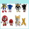 Cute 30cm Sonic Tails Plush Shadow The Hedgehog Knuckles Toy Super Sonic Soft Plush For Comfortable Snuggles