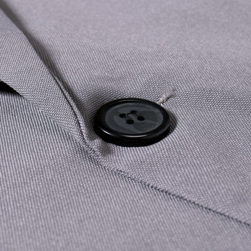 Męski duży jednolity kolor, dopasowany krój, swobodny, formalny, dwuczęściowy garnitur