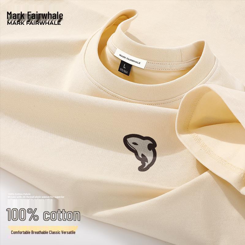 MARK FAIRWHALE Men s Pure Cotton Orca Silhouette Short Sleeve T-Shirt XL