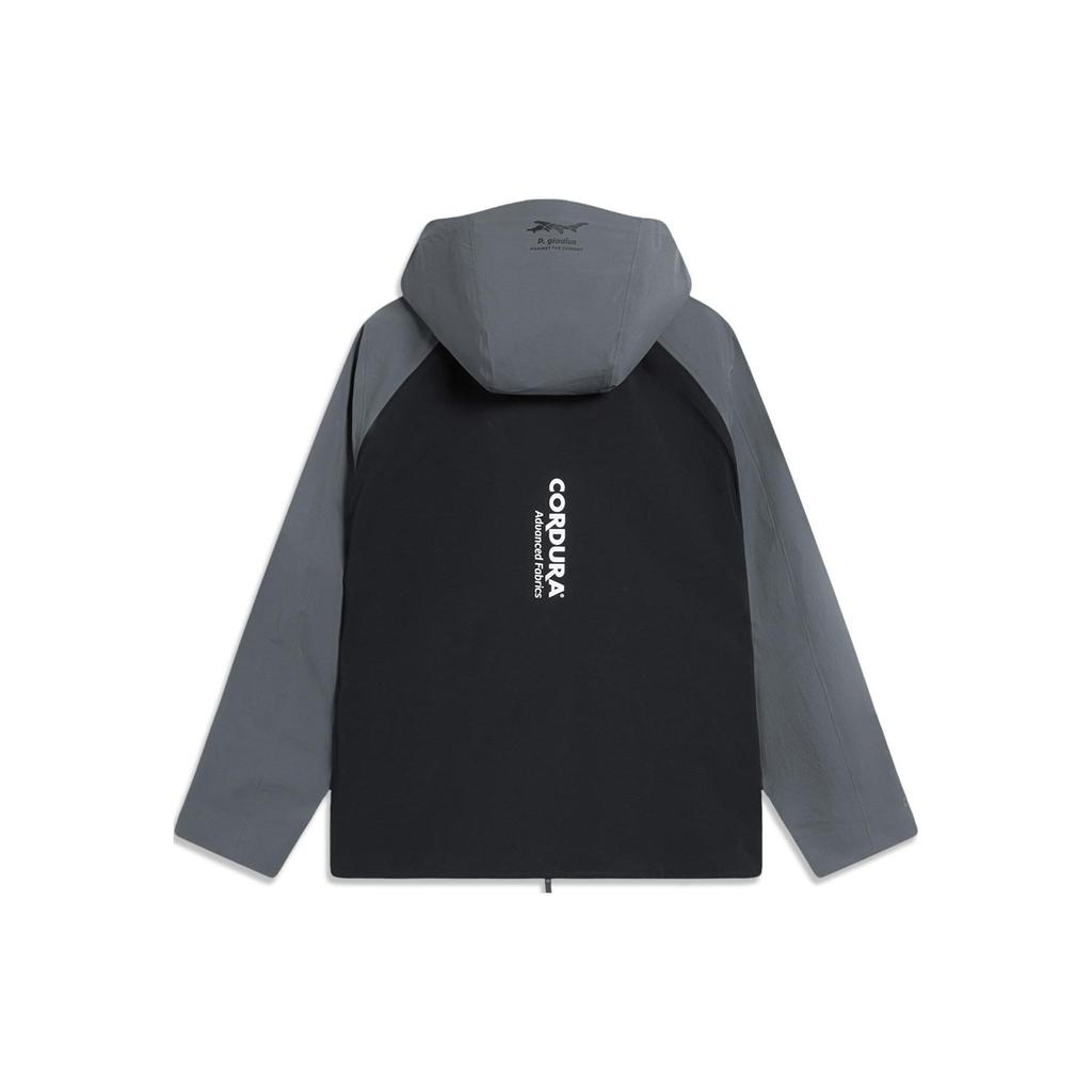 Li Ning CF Su Wan Long Jia Series Professional Anti-Rain Outdoor Windproof Rain Jacket With Hood Unisex Jacket Black AFDT825-1