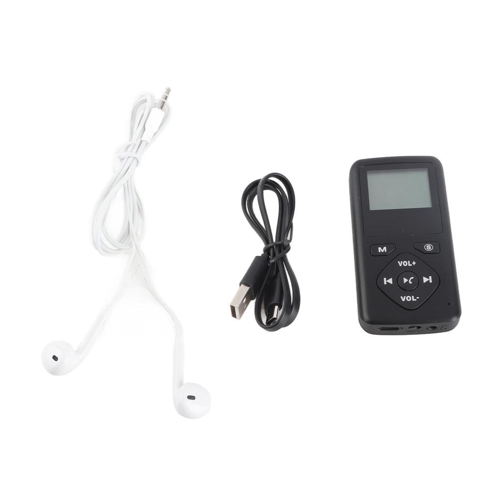Portable DAB DAB+ Pocket Digital Radio Receiver Bluetooth MP3 Player with Earphone
