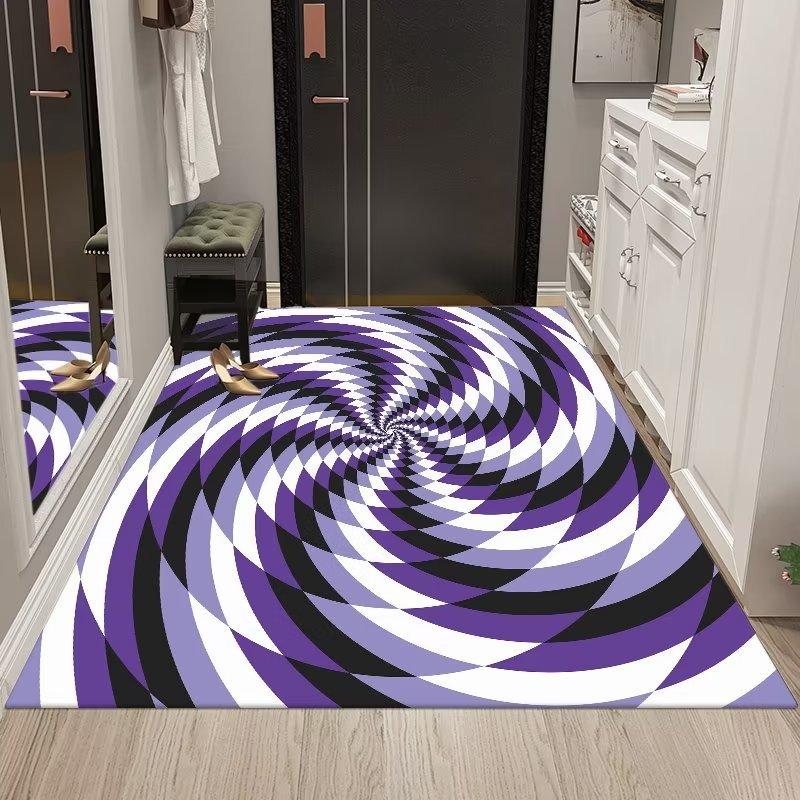 Dywan wejściowy 3D Pułapka wizualna Dywan Vortex Dywan do dekoracji salonu sypialni
