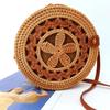 Quadratisch Rund Multi-Stroh Tasche Handtaschen Damen Sommer Rattan Tasche Handgefertigt Gewebt Strand Kreis Bohemia Handtasche