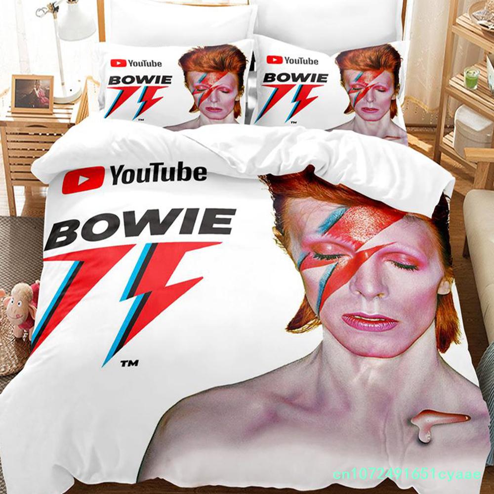 2023 Set Biancheria da Letto Bowie Singolo Gemello Matrimoniale Queen King Size Set Letto Adulto Bambino Camera da Letto Copripiumino Set Anime Parure De Lit Letto