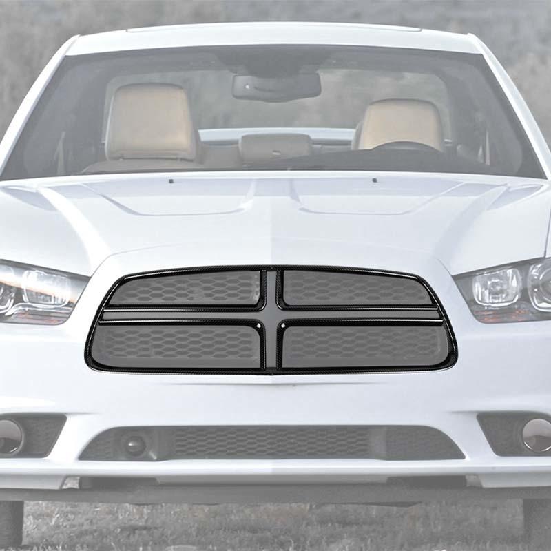 Car Front Hood Air Inlet Grille Ring Cover Protective Sticker For Dodge Charger 2011-2014 Car Accessories